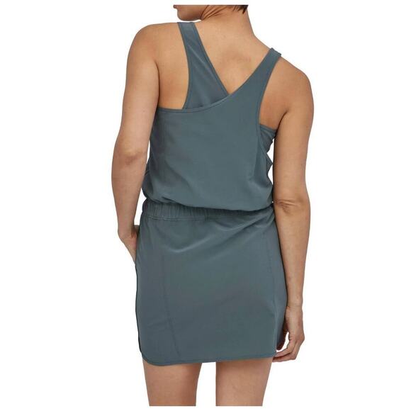 Patagonia Women's Large Fleetwith Dress Hiking Travel Stretch Poly Plume Gray - Picture 9 of 13